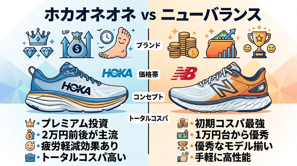 【値段比較】ホカオネオネとニューバランスのランニングシューズを安く買う方法