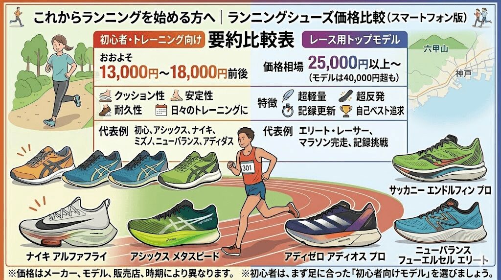 ナイキとオンの価格帯・コスパ比較