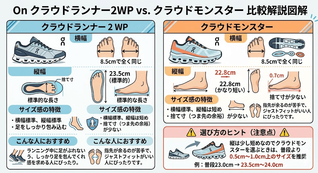 クラウドランナー2WPとクラウドモンスターの比較