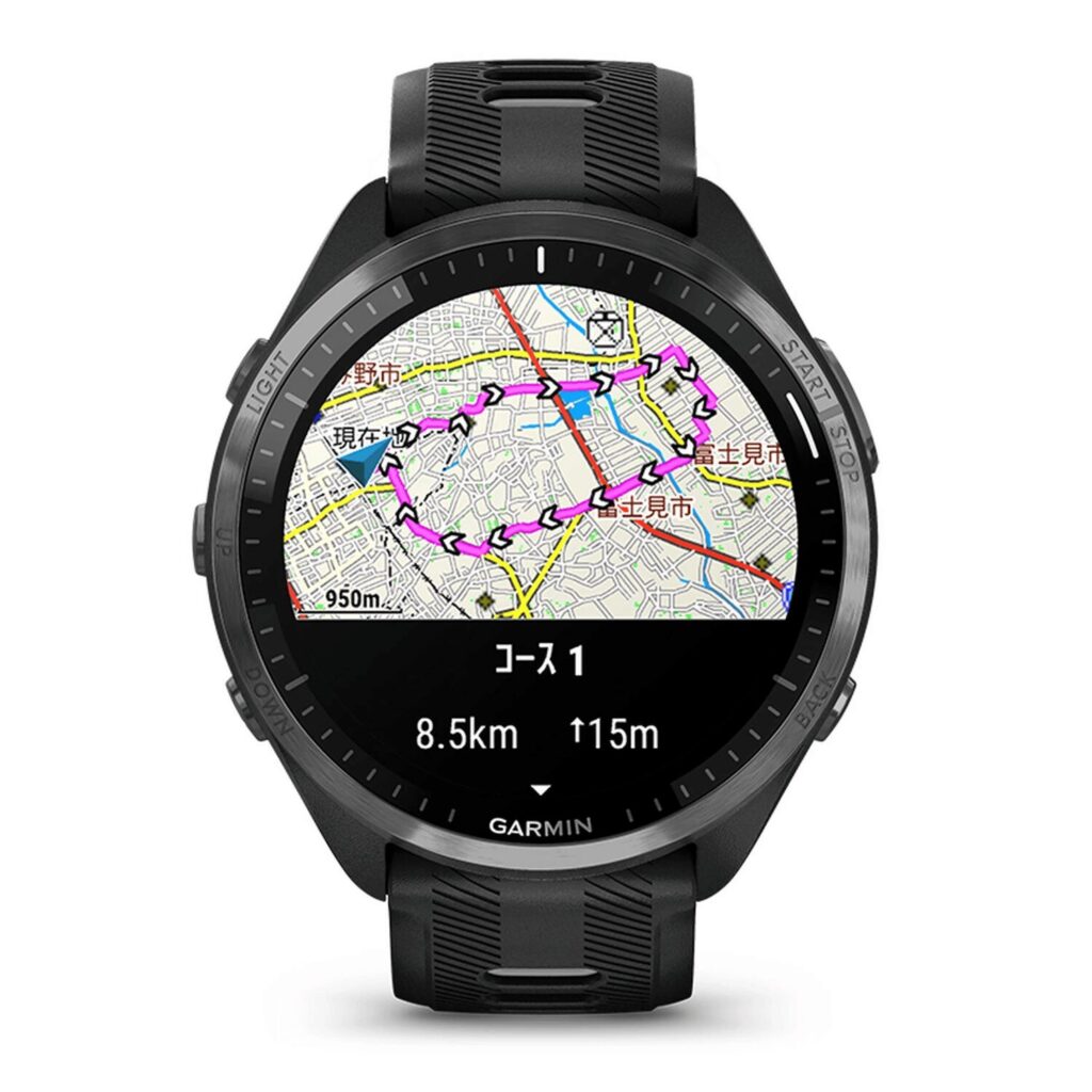 ガーミン Forerunner 965のルート案内機能