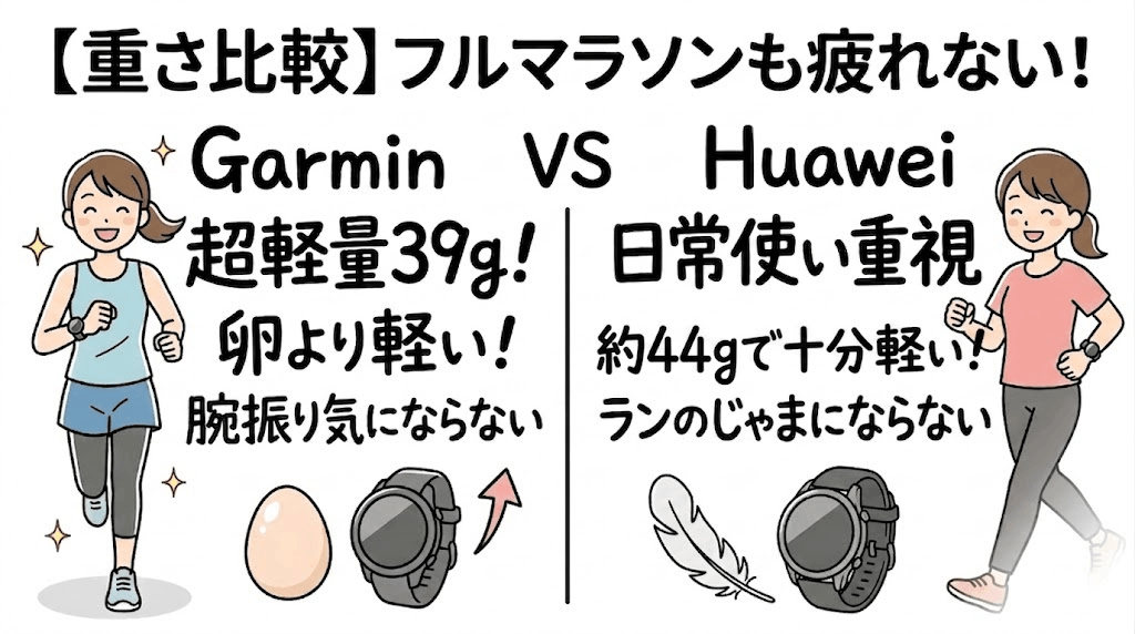 【重さ】フルマラソンでも疲れない？実際の重量を測ってみた