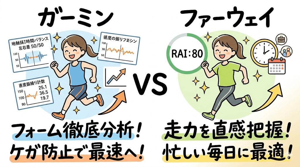 ガーミンとファーウェイのトレーニング指標のメリット