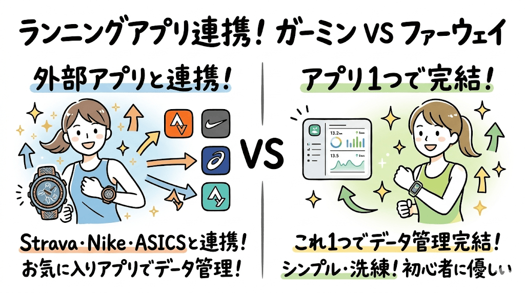 ガーミンとファーウェイそれぞれのランニングアプリ連携