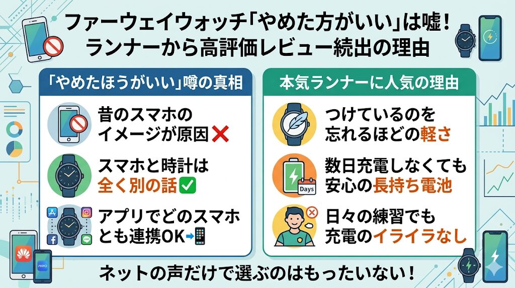 ファーウェイは「やめた方がいい」は嘘！ランナーからの高評価レビューが多い理由