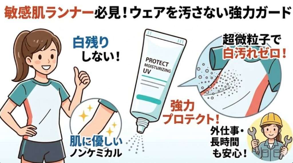 プロテクト保湿UV(ホロベル):ノンケミカル・肌に優しい外仕事向けUV