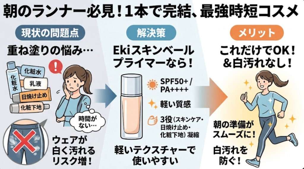 Eki スキンベールプライマー:時短アイテム化粧下地