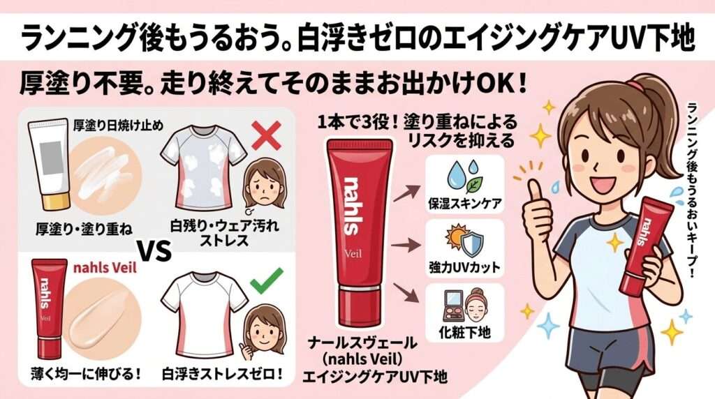 nahls Veil(ナールスヴェール):白浮きゼロ・スキンケアも叶えるUV下地