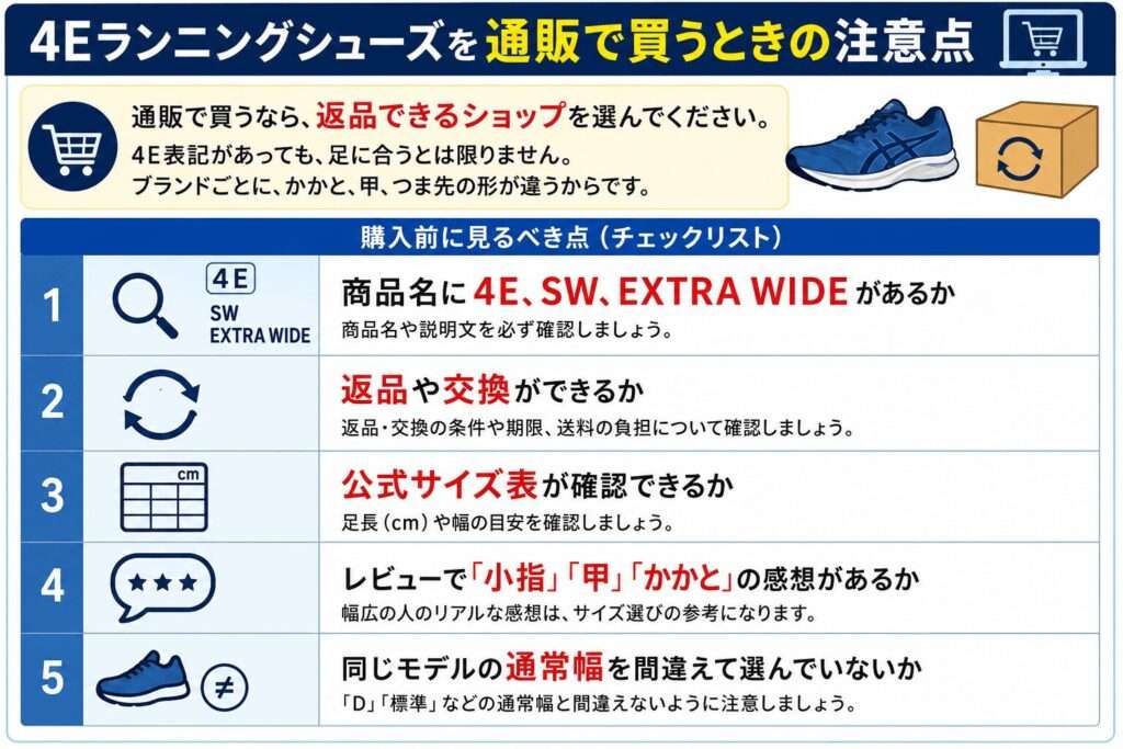 幅広ランニングシューズ 4E 通販で失敗しない選び方