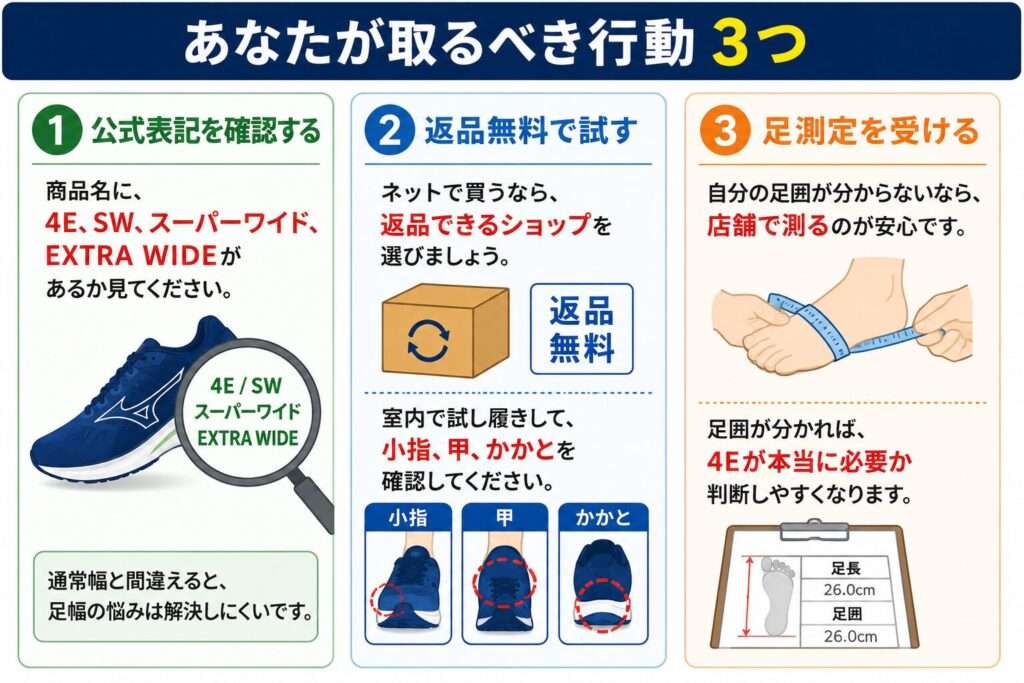 あなたが取るべき3つの行動