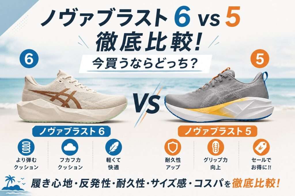 ノヴァブラスト6 vs 5徹底比較!今買うならどっち?履き潰した元PTがガチ解説
