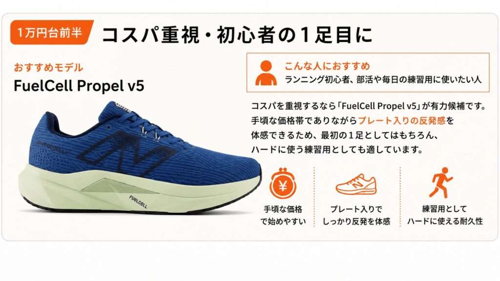 1万円台前半:コスパ重視・初心者の1足目に