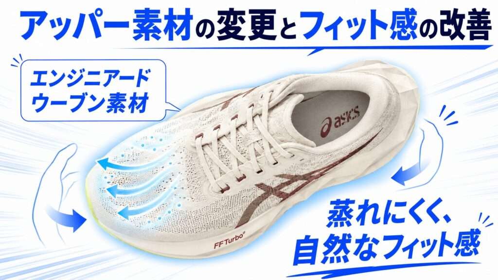 関節への負担を和らげるクッション性