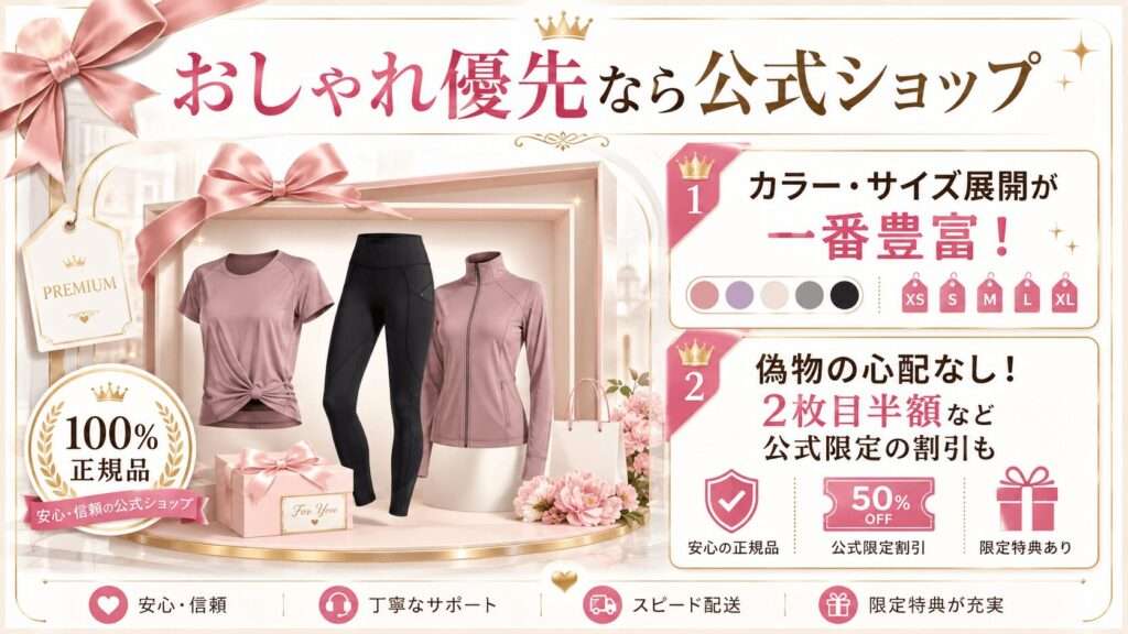 女性向けランニングウェアの購入先比較