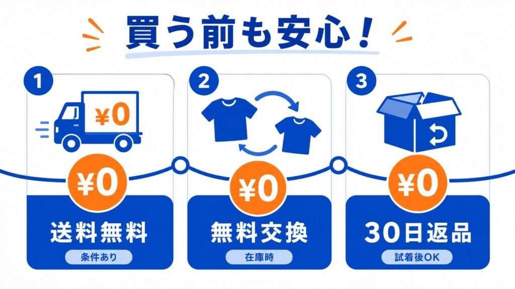 Amazonで買うなら「試着後の30日間返品送料無料」が最強