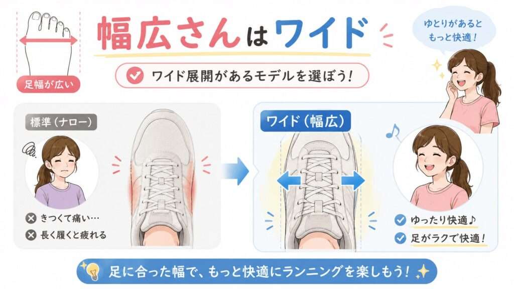 ワイド展開があるモデルを選ぶ