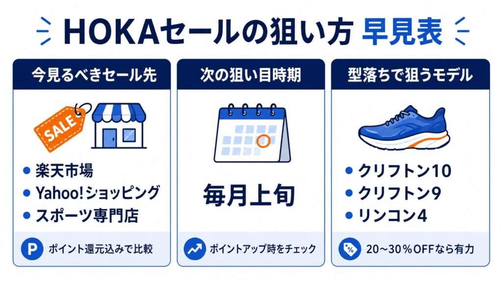 HOKAセールの狙い方