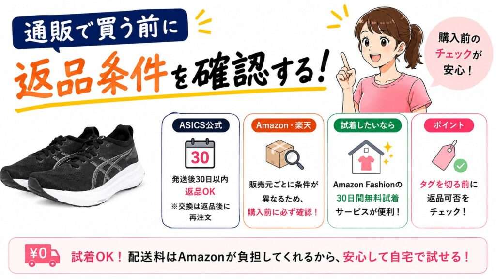 通販で買う前に返品条件を確認する