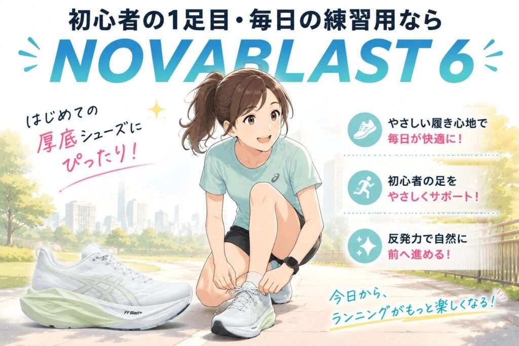 初心者の1足目・毎日の練習用ならノヴァブラスト6