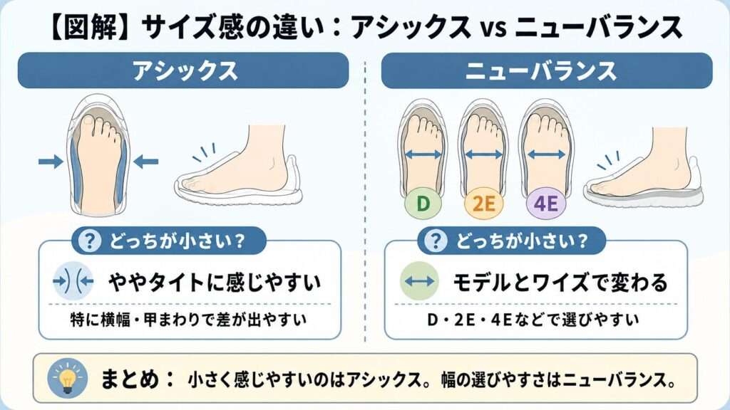 足幅の違い