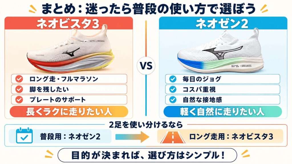 まとめ:迷ったら普段の使い方で選ぼう