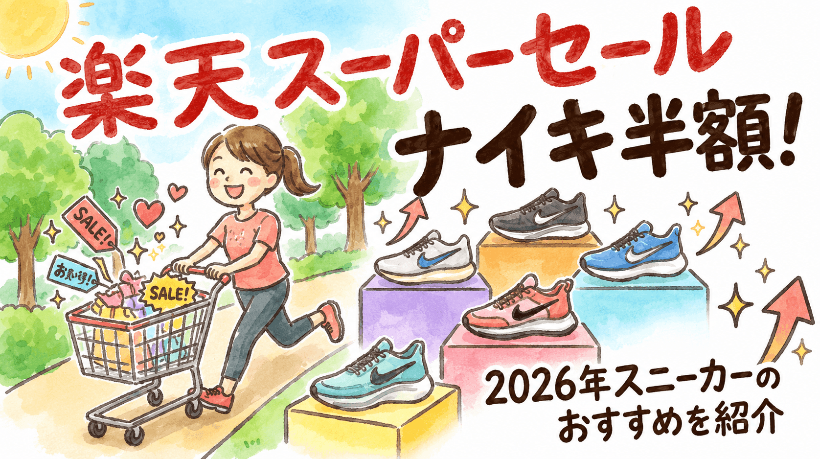 楽天スーパーセールナイキ半額!2026年スニーカーのおすすめを紹介